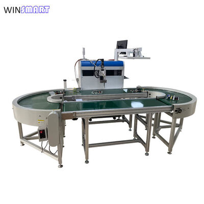 Four-axis Visual High Speed Inline Dispensing Machine Working with Conveyor